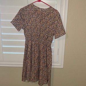 Shein floral pink dress